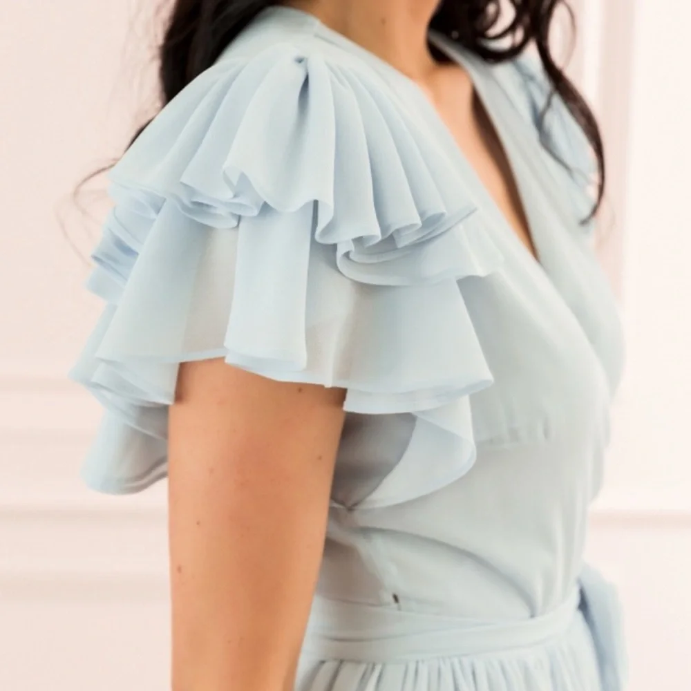 Rachel Parcell Light Blue Ruffle Dress - Picture 9 of 10